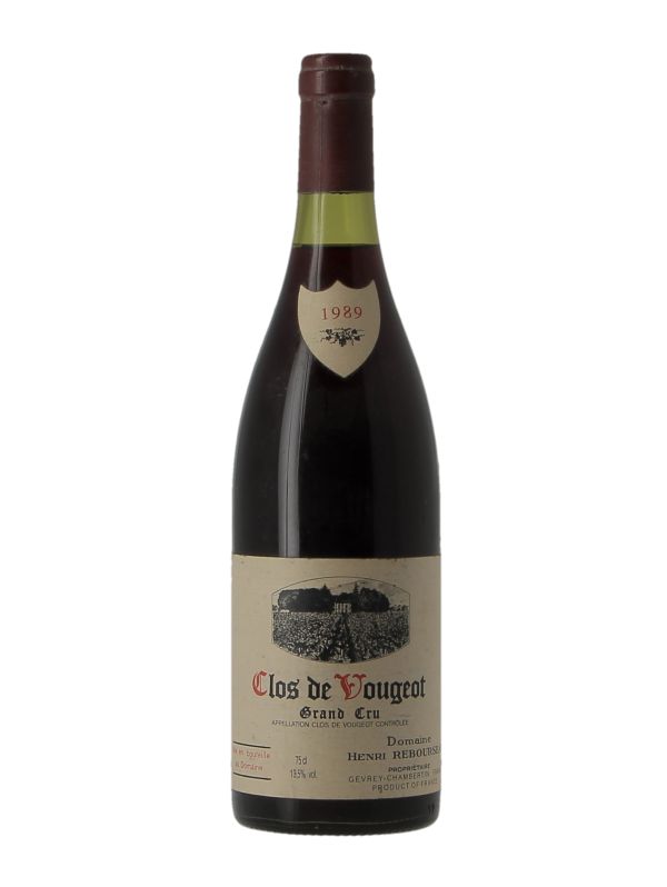 CLOS DE VOUGEOT GRAND CRU - DOMAINE HENRI REBOURSEAU - Vintage 1989 CLOS DE VOUGEOT GRAND CRU - DOMAINE HENRI REBOURSEAU - Vintage 1989