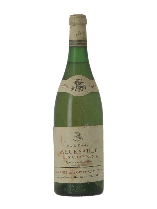 MEURSAULT 1ER CRU LES CHARMES - DOMAINE A.ROPITEAU-MIGNON - Millésime 1989