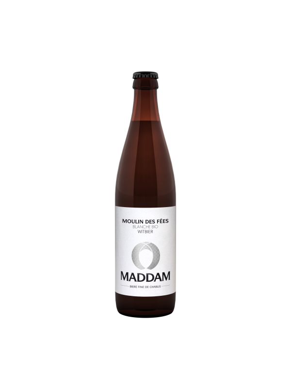 BIERE BLANCHE - MOULIN DES FEES - BRASSERIE MADDAM - Vintage NM