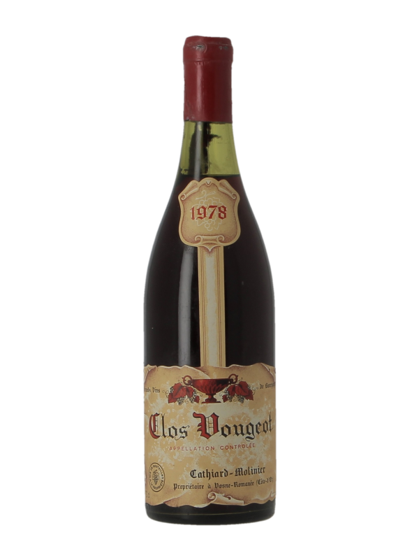 CLOS DE VOUGEOT GRAND CRU - CATHIARD MOLINIER - Millésime 1978