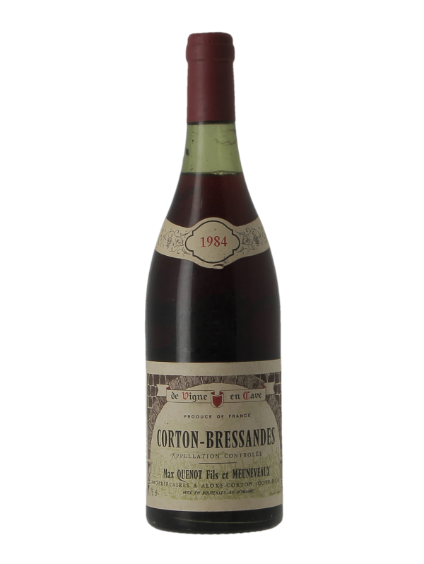 CORTON BRESSANDES GRAND CRU - MAX QUENOT FILS ET MEUNEVEAUX - Millésime 1984