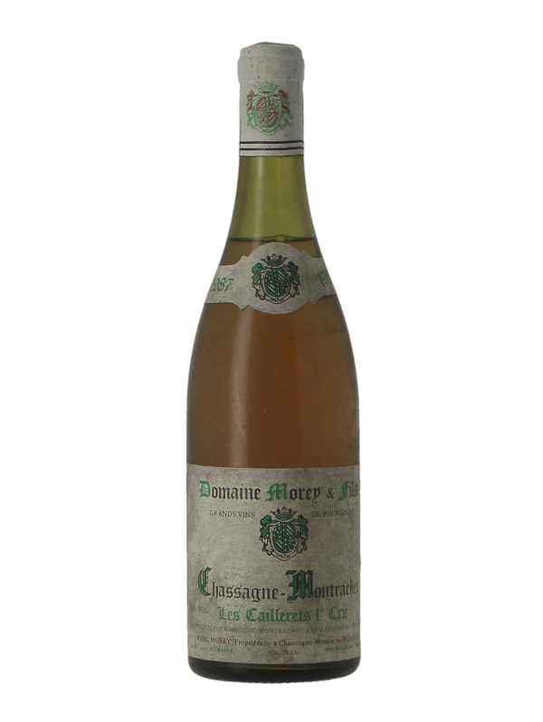 CHASSAGNE-MONTRACHET 1ER CRU LES CAILLERETS - DOMAINE MOREY & FILS - Millésime 1987