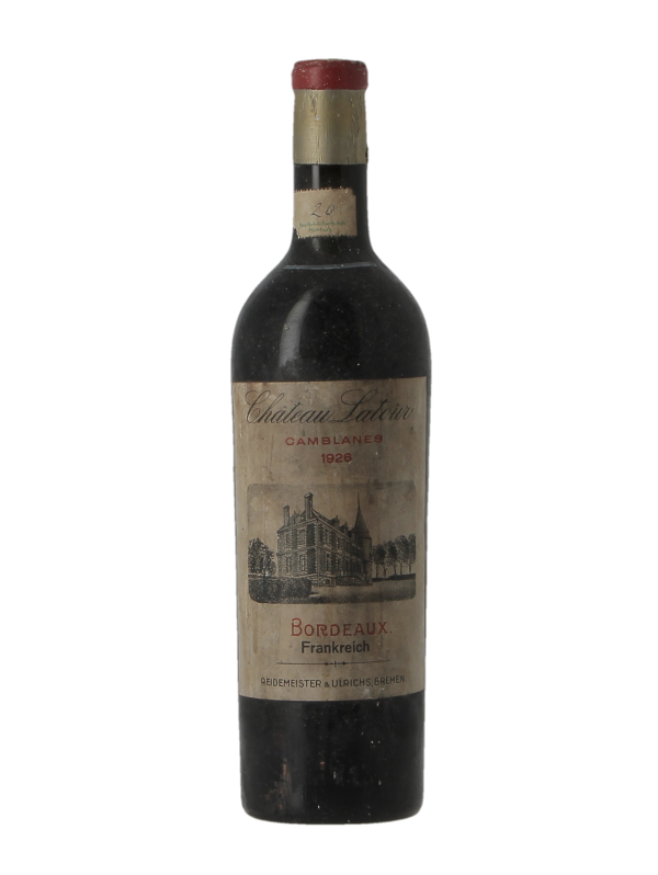 CHATEAU LATOUR - MISE ALLEMANDE - Millésime 1926