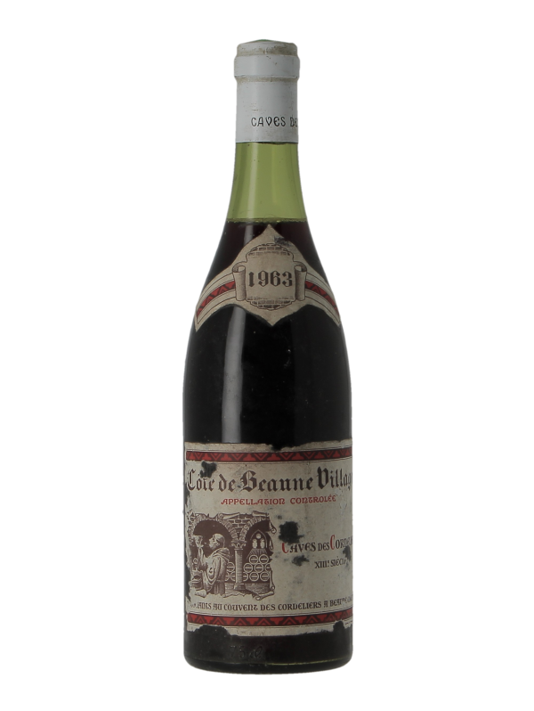 COTE DE BEAUNE VILLAGES - CAVES DES CORDELIERS - Millésime 1963
