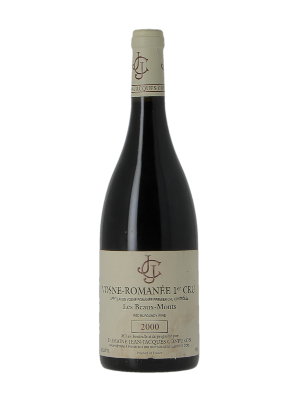 VOSNE-ROMANEE 1ER CRU LES BEAUX MONTS - DOMAINE JEAN-JACQUES CONFURON - Millésime 2000