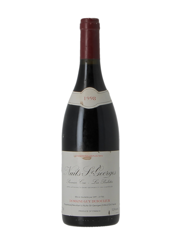 NUITS-SAINT-GEORGES 1ER CRU LES POULETTES - DOMAINE GUY DUFOULEUR - Millésime 1998