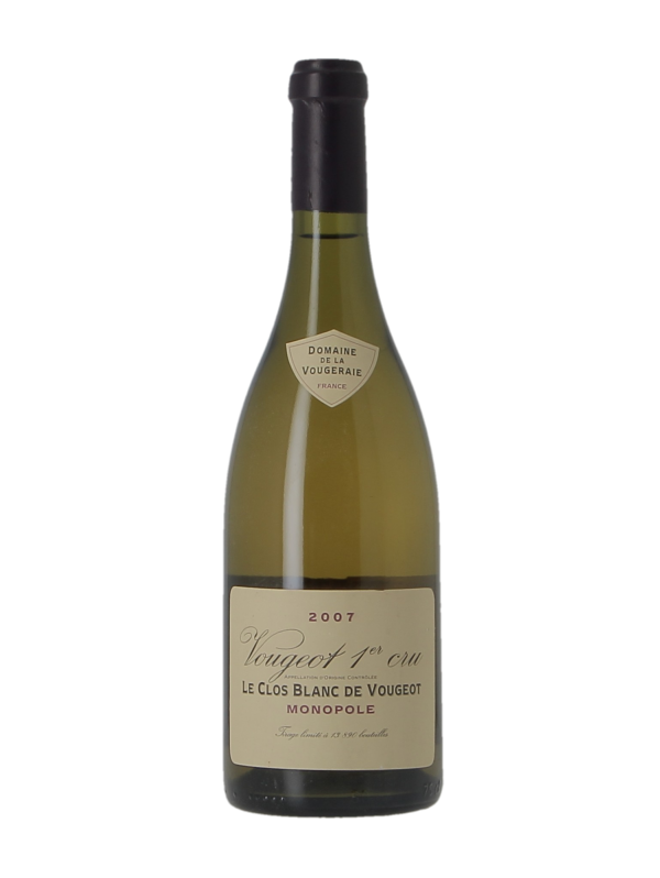 VOUGEOT 1ER CRU LE CLOS BLANC DE VOUGEOT - DOMAINE DE LA VOUGERAIE - Millésime 2007