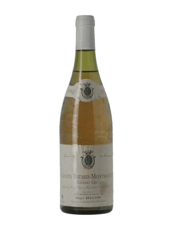 CRIOTS BATARD MONTRACHET GRAND CRU - DOMAINE ROGER BELLAND - Vintage 1992