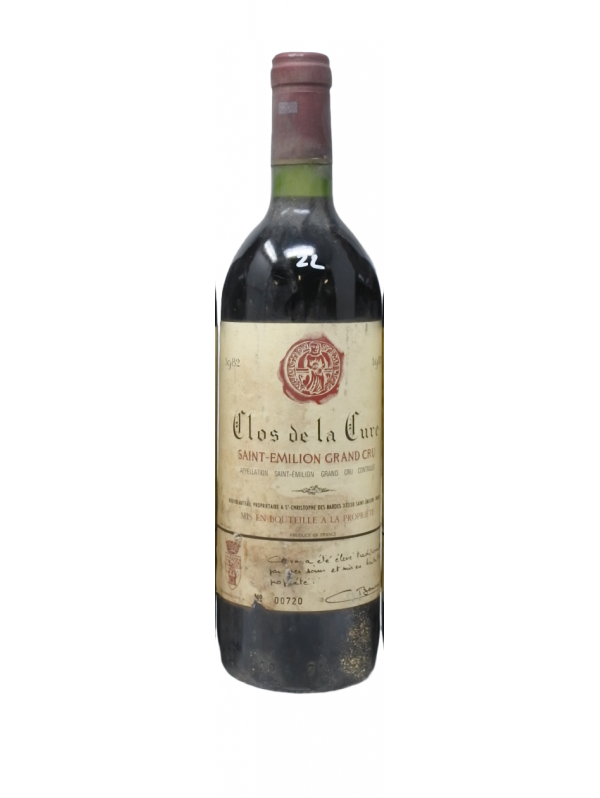 CLOS DE LA CURE - - Millésime 1982